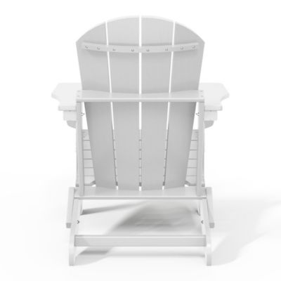 3 Piece Set Outdoor Folding Adirondack Chairs with Side Table