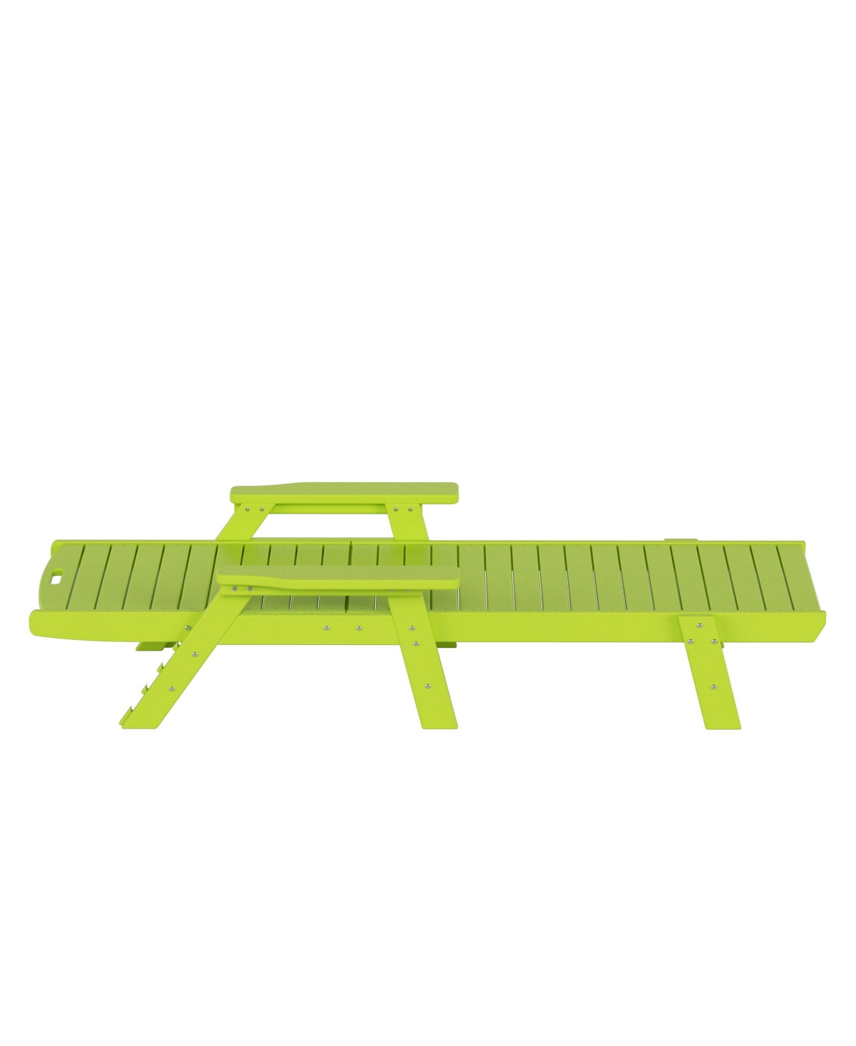 WestinTrends Adirondack Outdoor Chaise Lounge for Patio Garden Poolside (Set of 2)