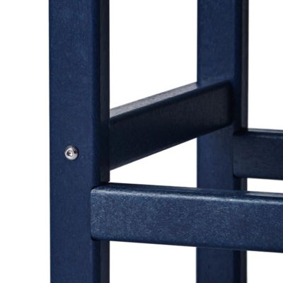 3 Pieces Set Poly Adirondack Outdoor Chaise Lounges with Side Table