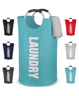 Heavy Duty Laundry Basket - Collapsible Non-Slip Padded With Handles