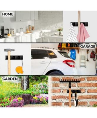 Wall Mount Mop and Broom Holder with 3 Slots