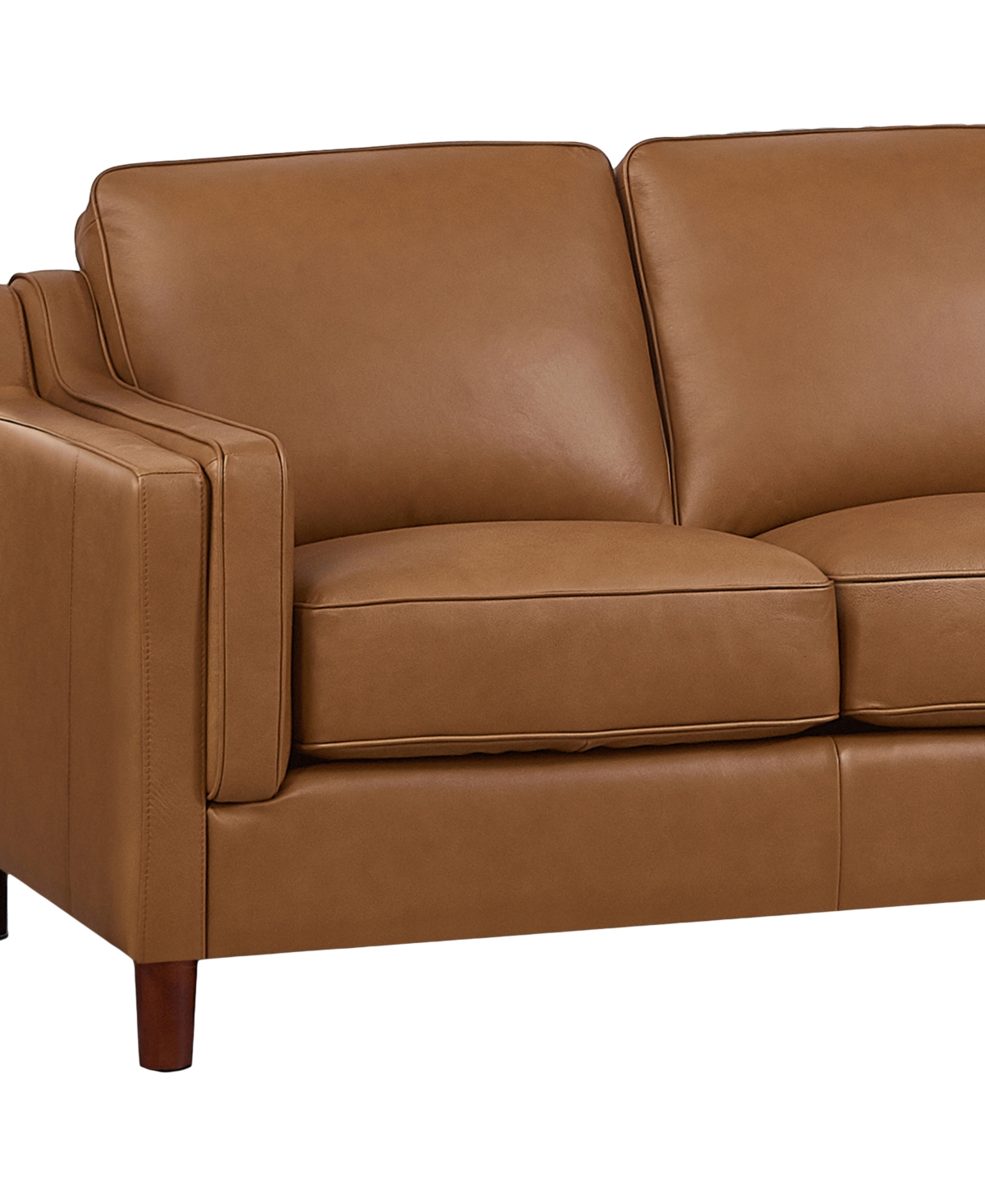 HYDELINE BELLA 60" TOP GRAIN LEATHER LOVESEAT 