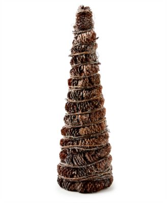 Holiday Lane - Northern Snowy Pinecone Tabletop Tree