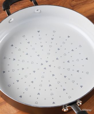 Disney Monochrome Ceramic Nonstick 4.5 Quart Saute Pan with Lid