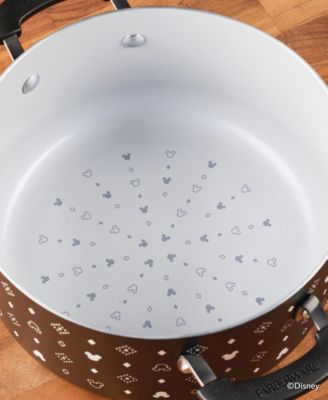 Disney Monochrome 5.5 Quart Ceramic Nonstick Stockpot with Lid