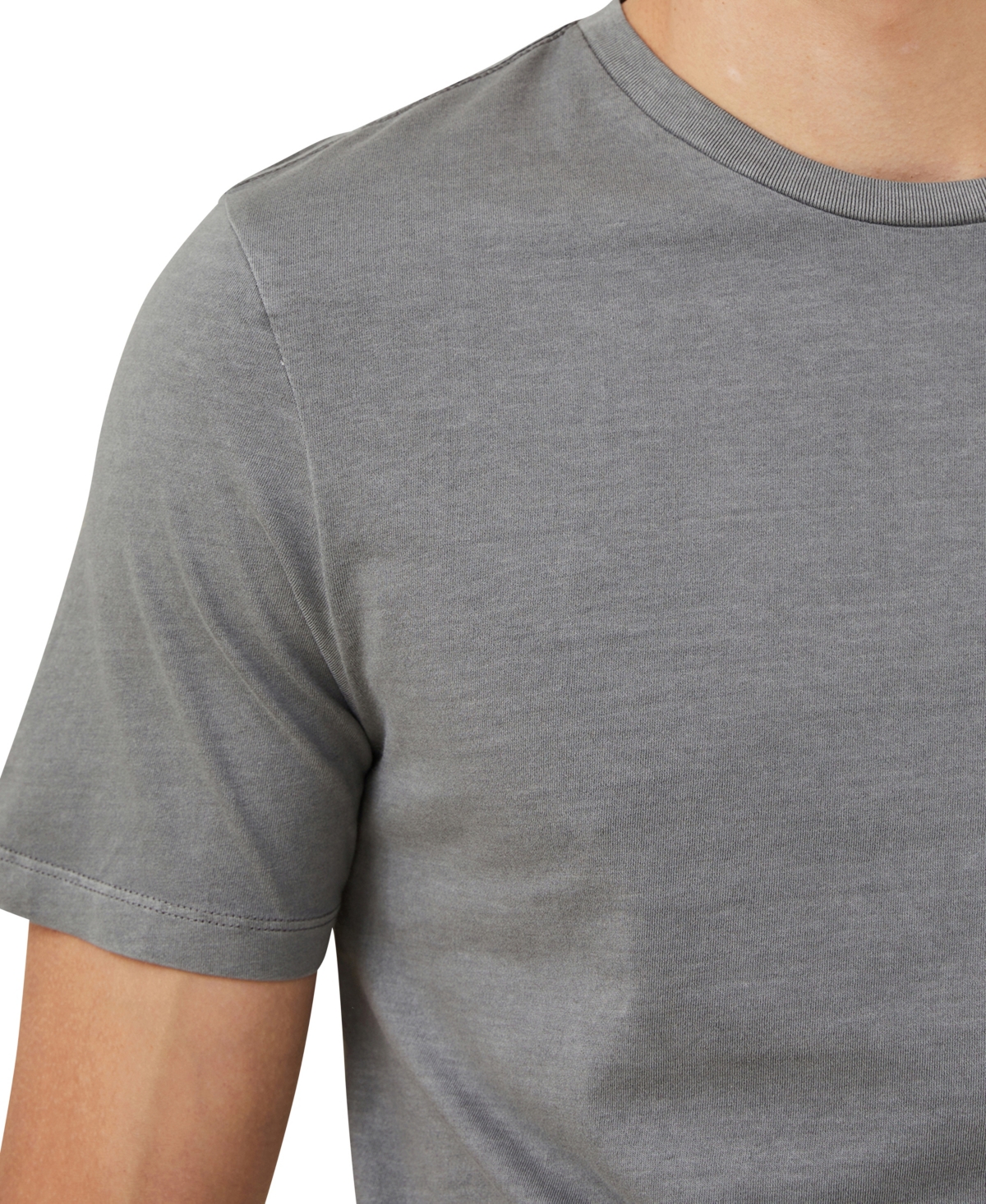 Shop Cotton On Men's Regular Fit Crew T-shirt In Slate Stone