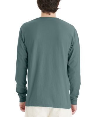 Unisex Garment Dyed Long Sleeve Cotton T-Shirt