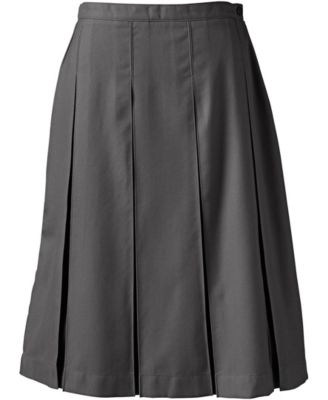 Women's Box Pleat Skirt Below the Knee