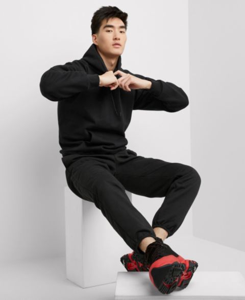 Мужские брюки Hanes Sport Ultimate 32" Fleece, цвет: Чёрный