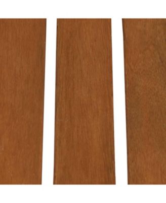 36-Inch Meranti Wood Indoor/Outdoor Multi-Tiered Plant Stand with Teak Oil Finish