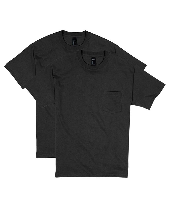 Hanes Beefy-T Unisex Pocket T-Shirt, 2-Pack - Macy's