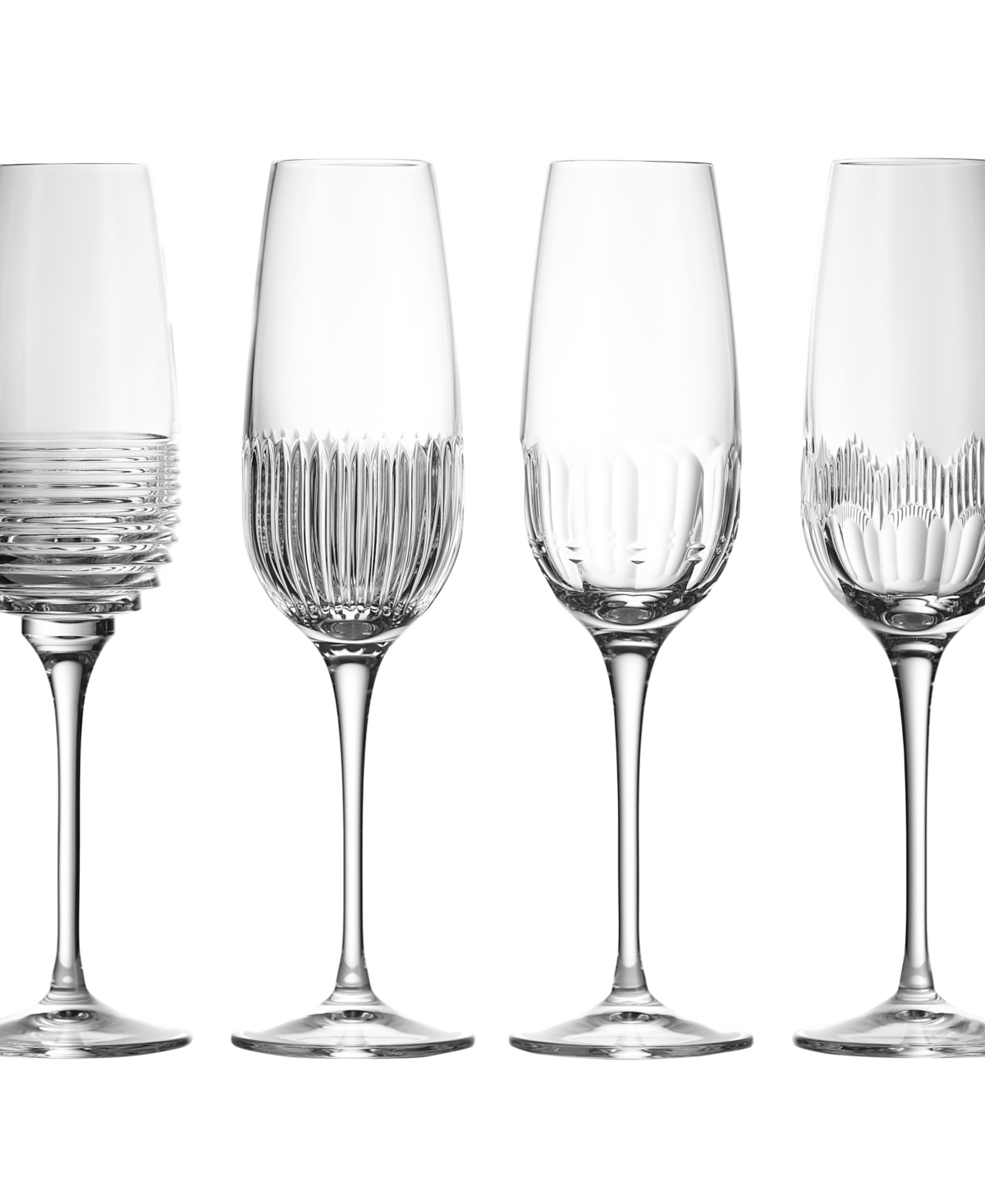 Shop Waterford Mixology Flute 11oz, Mixed Set Of 4 In No Color