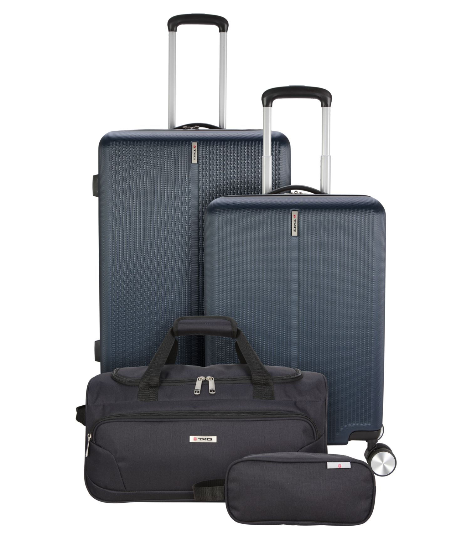 Чемоданы Tag Cityscape 4 Piece Hardside Luggage Set, Created for Macy's, цвет: Синий — фото 32