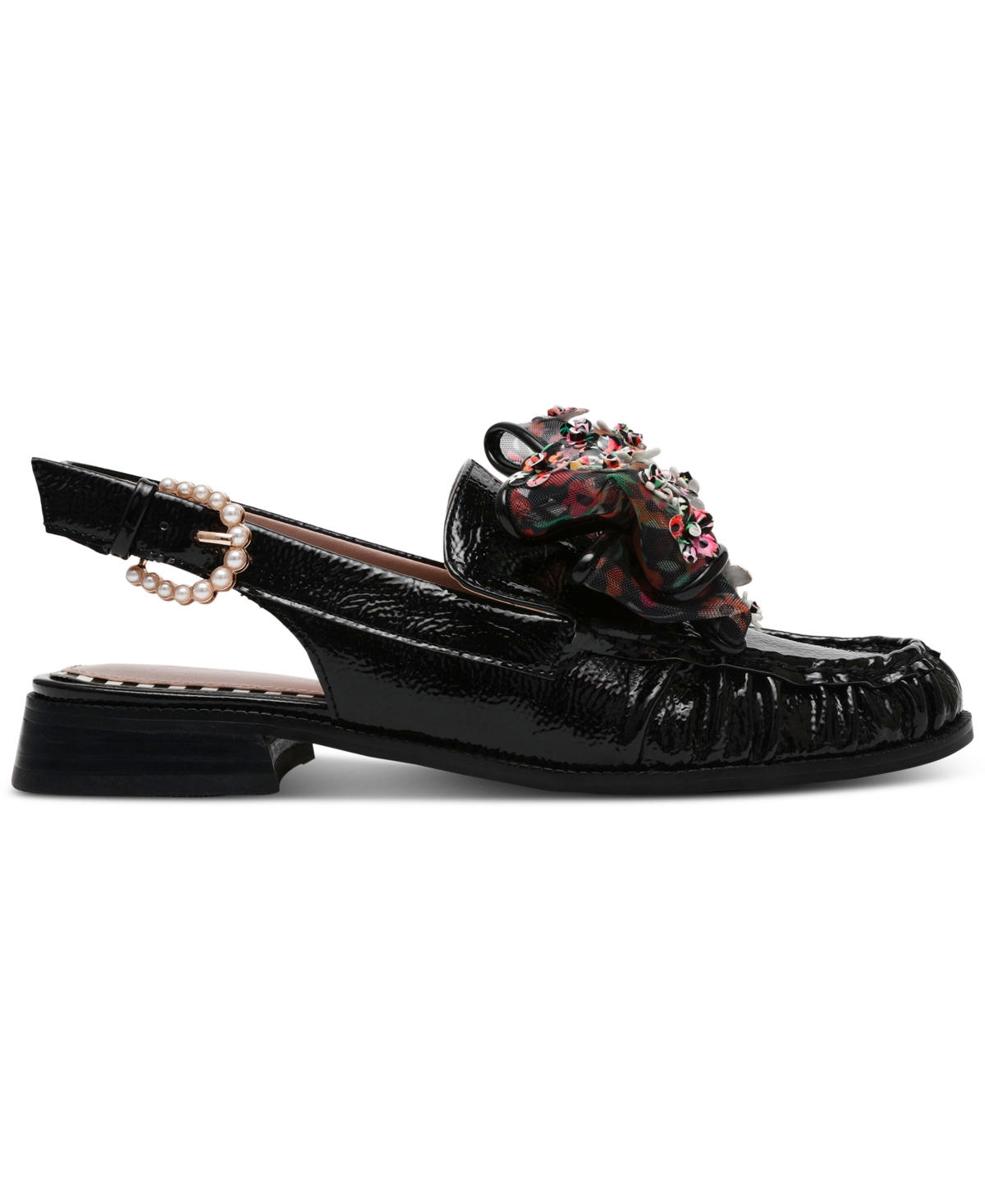 Betsey Johnson Women's Breyer Beaded Slingback Loafers