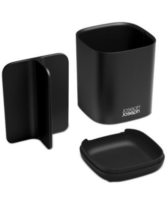 Easystore Matte 3-Section Toothbrush Caddy 