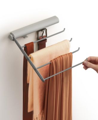 Orderly Four-Rail Belt, Tie, Scarf Hanging Organizer