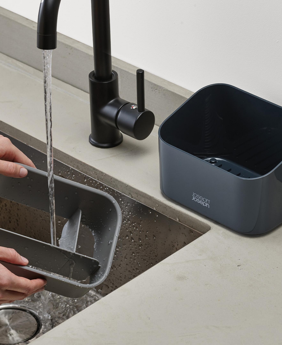 Joseph Joseph Sinkstore Tiered Kitchen Sink Tidy Caddy In Grey