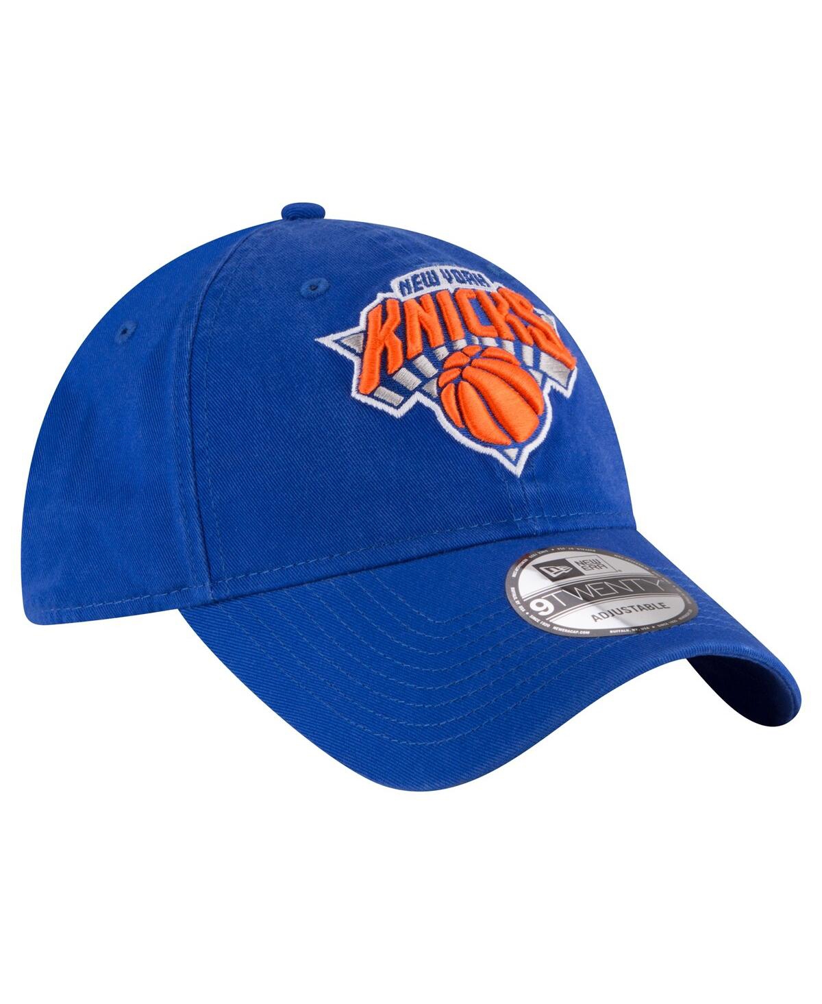 New Era Royal New York Knicks Team 2.0 9twenty Adjustable Hat In Blue