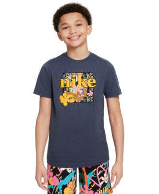 Nike - Big Kids Sportswear Crewneck Cotton Graphic T-Shirt
