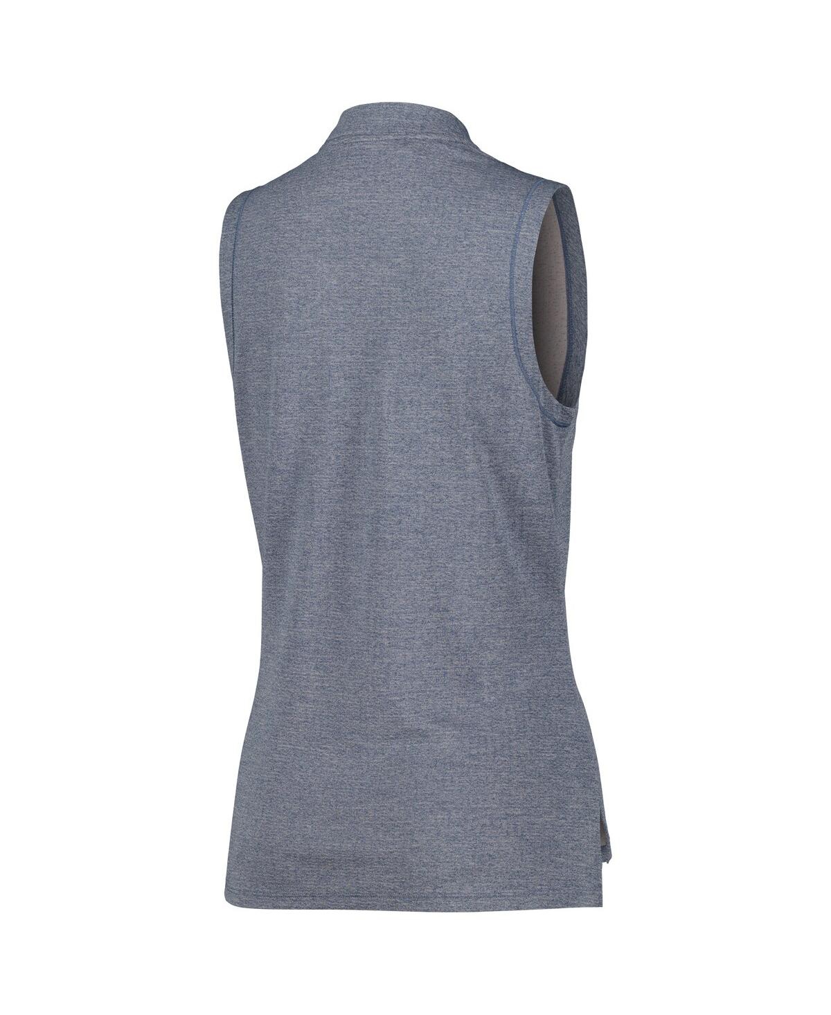 Adidas Women's Navy Wm Phoenix Open Ultimate365 Textured Heat.rdy V-Neck Sleeveless Polo