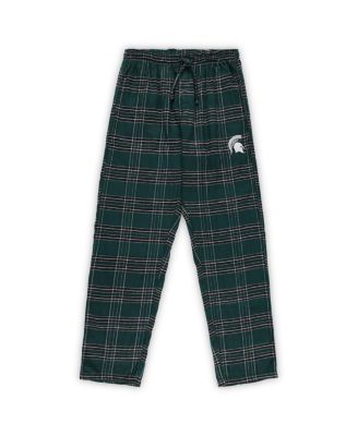 Men's Green Michigan State Spartans Big Tall 2-Pack T-Shirt Flannel Pants Set