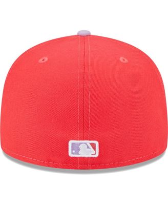 Men's Red/Lavender Pittsburgh Pirates Spring Color Two-Tone 59Fifty Fitted Hat