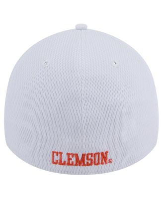Men's White Clemson Tigers Active Slash Sides 39Thirty Flex Hat
