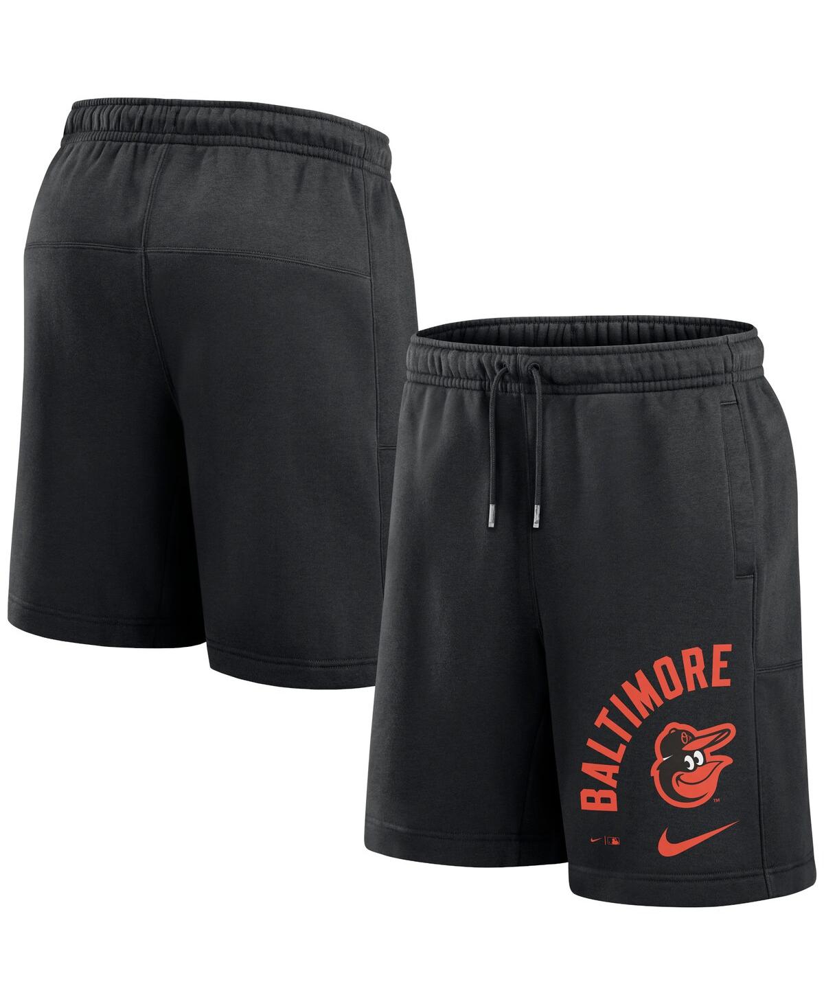 Men's Black Baltimore Orioles Arched Kicker Shorts - Blck/blk