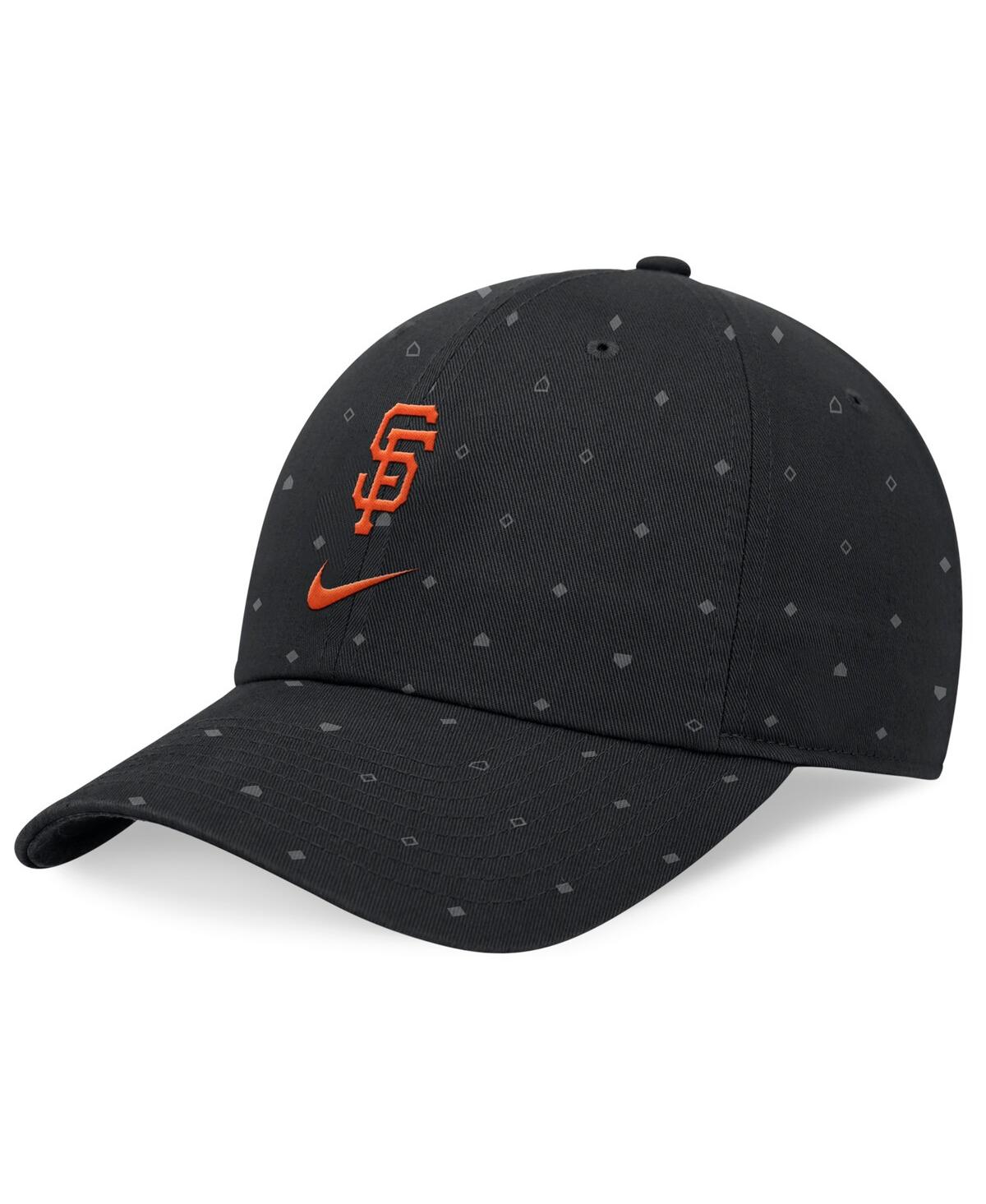 Nike Men's Black San Francisco Giants Primetime Print Club Adjustable Hat In Black