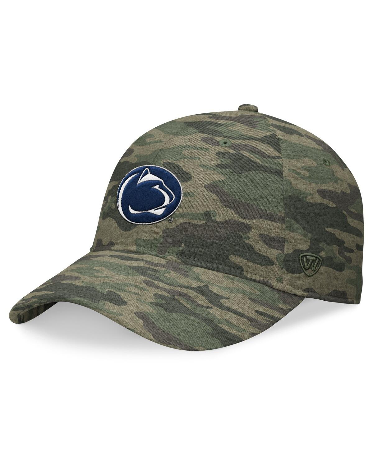 Shop Top Of The World Men's Camo Penn State Nittany Lions Oht Appreciation Hound Adjustable Hat In Wdlnd Camo