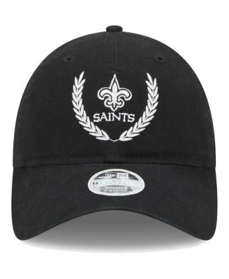 Women's Black New Orleans Saints Leaves 9Twenty Adjustable Hat
