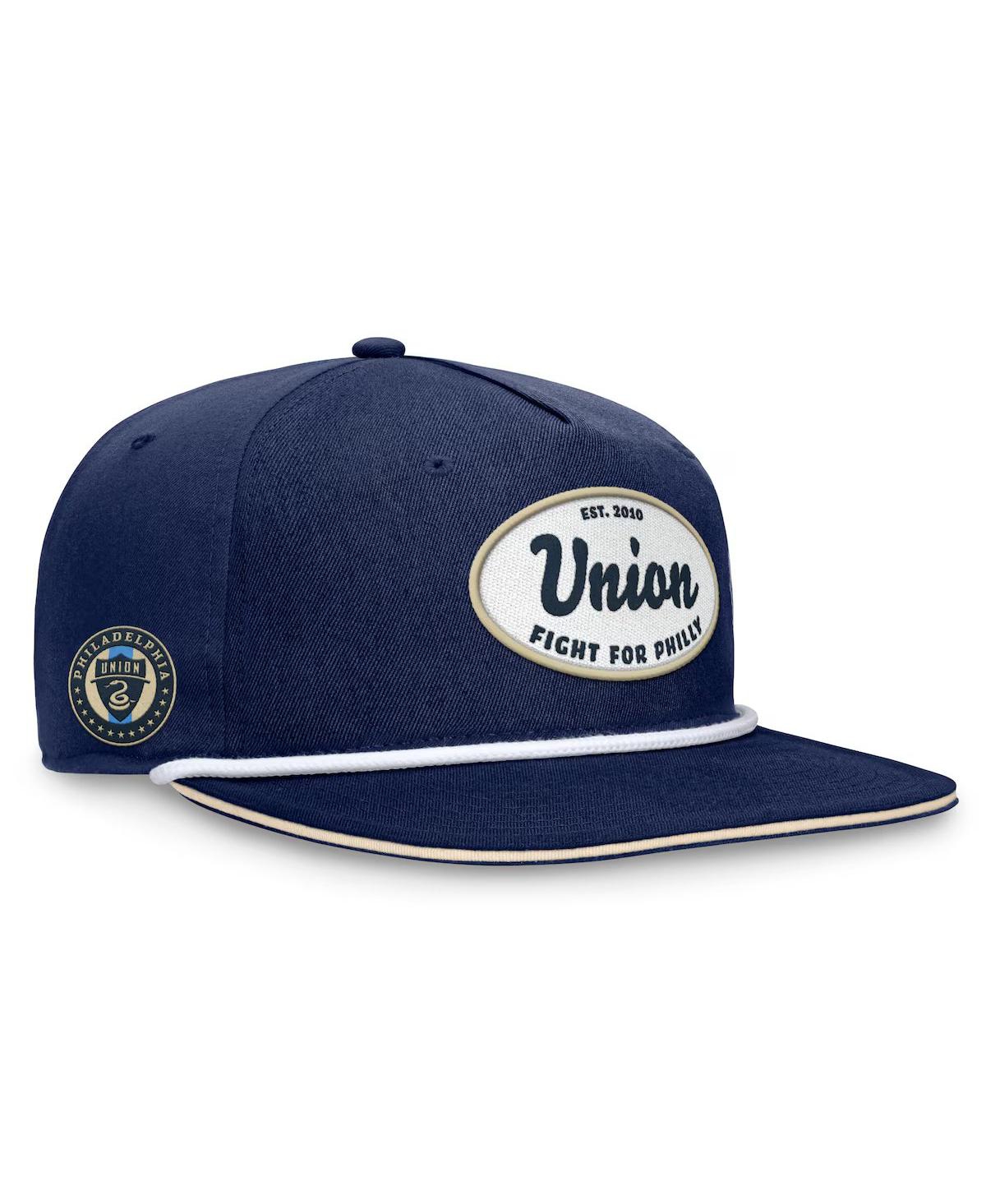 Shop Fanatics Branded Men's Navy Philadelphia Union Iron Golf Snapback Hat In Ath Navy