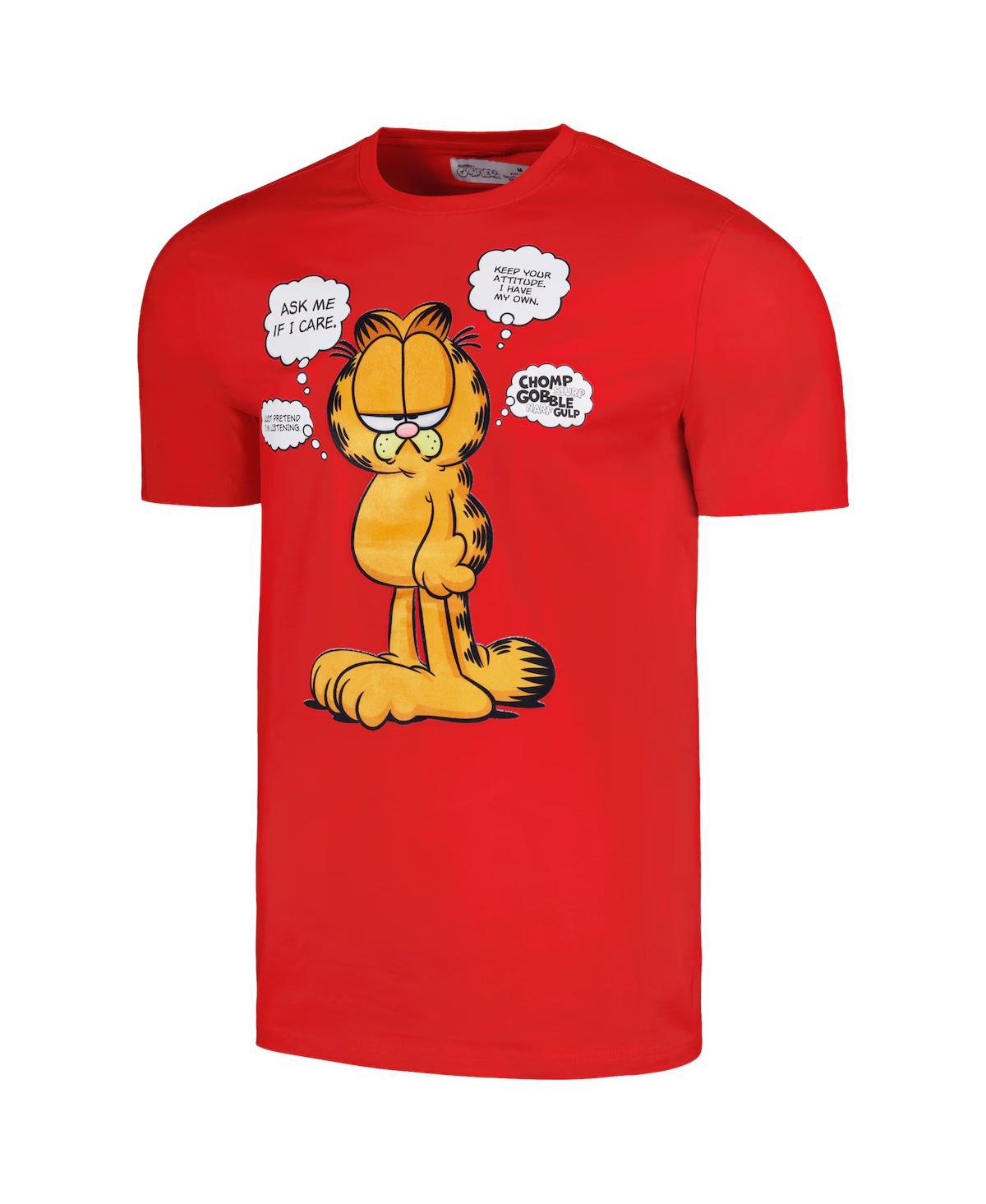 FREEZE MAX UNISEX RED GARFIELD ASK ME IF I CARE T-SHIRT 