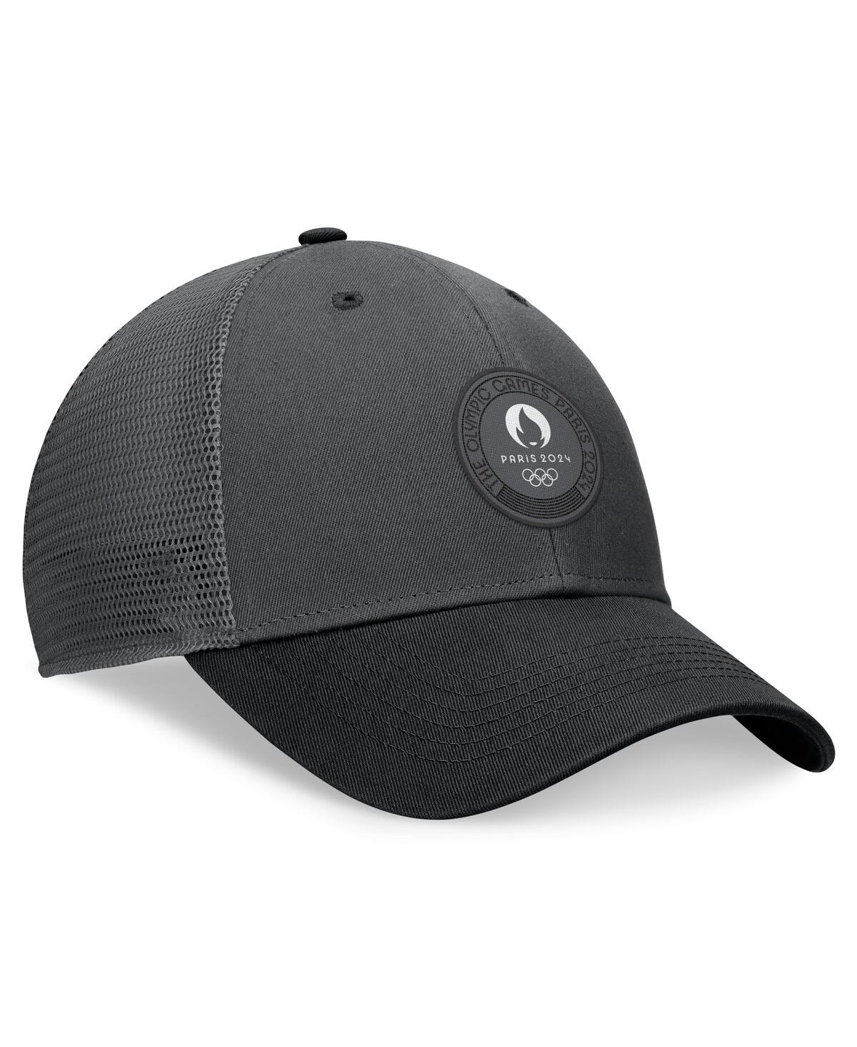 Shop Fanatics Branded Men's Charcoal/black Paris 2024 La28 Adjustable Hat In Charcoal B