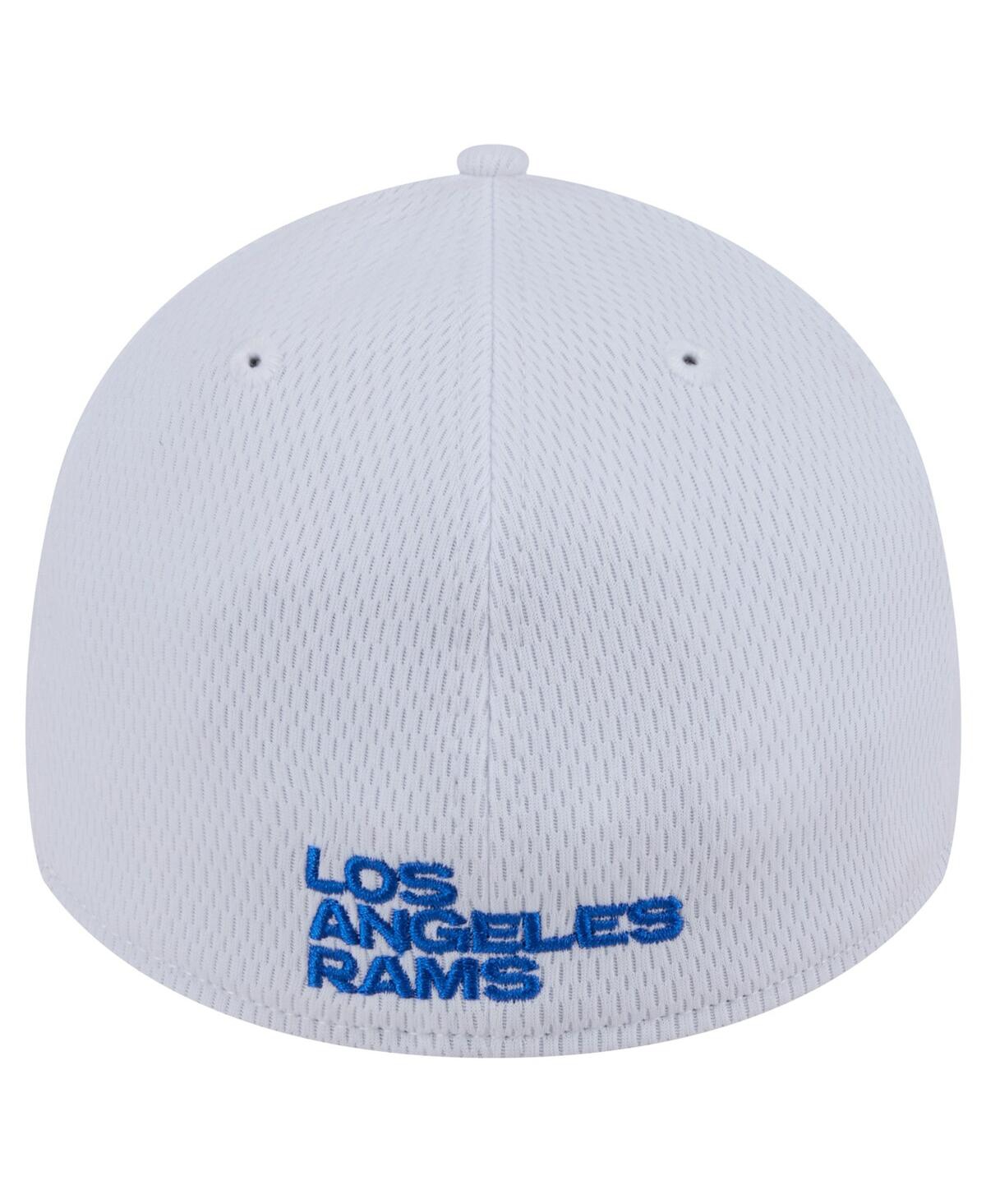 Shop New Era Men's White Los Angeles Rams Active 39thirty Flex Hat