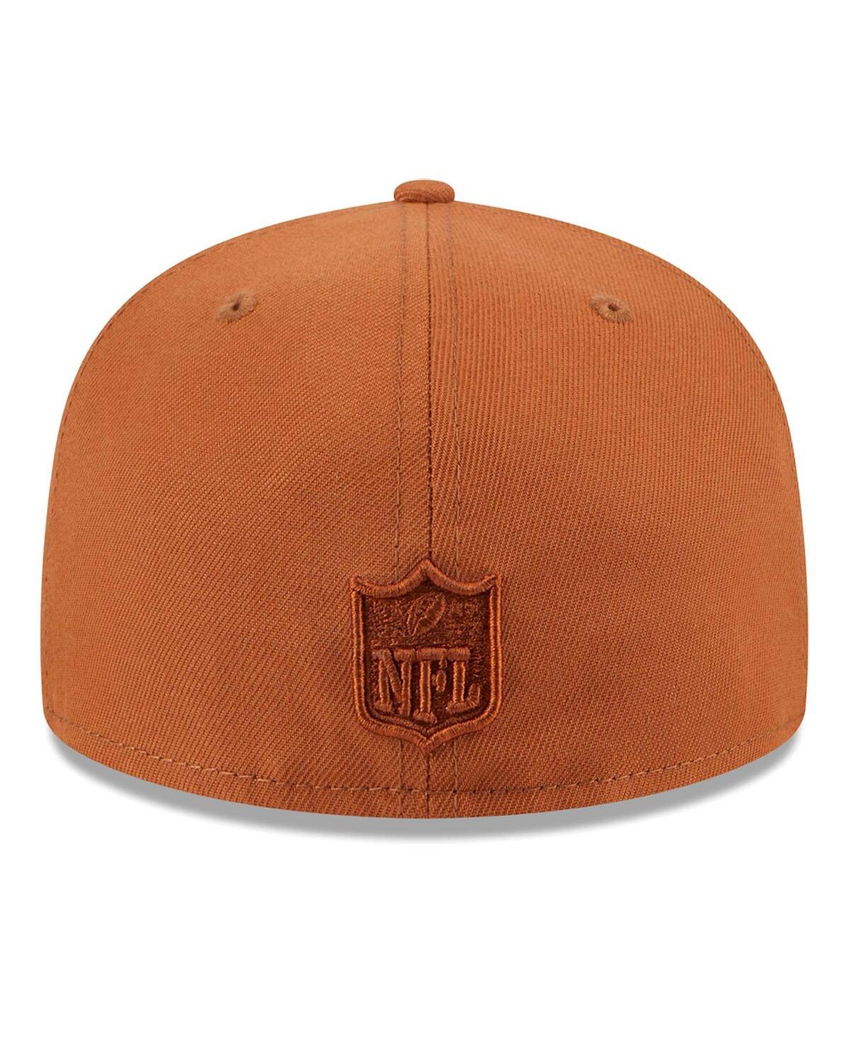 Shop New Era Men's Brown Las Vegas Raiders Color Pack 59fifty Fitted Hat