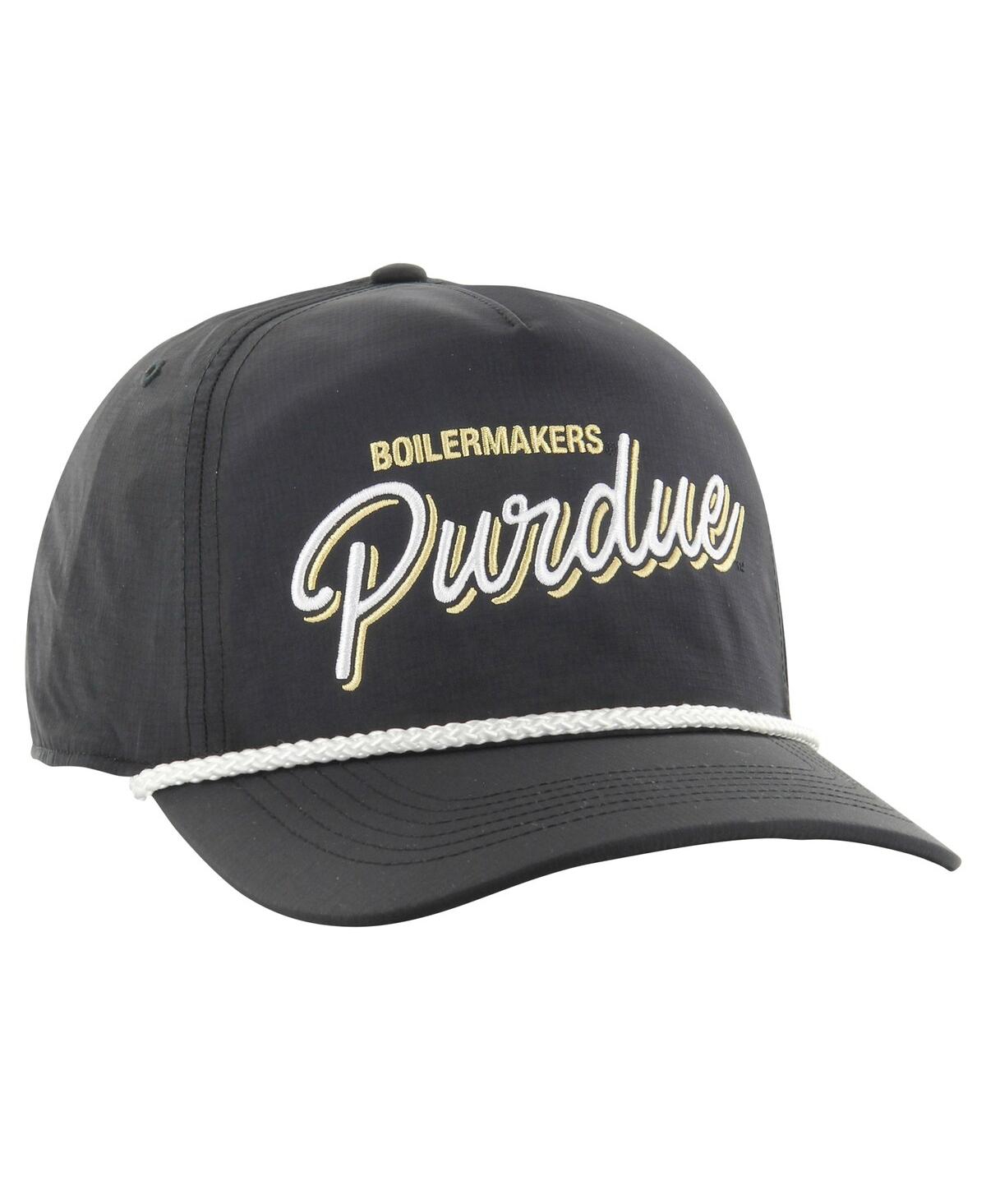 47 Brand 47 Men's Black Purdue Boilermakers Fairway Hitch Adjustable Hat In Black