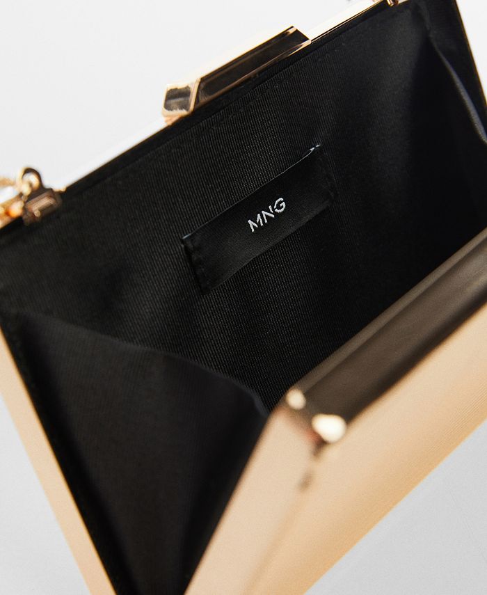 MANGO Women's Metallic Clutch Bag Macy's