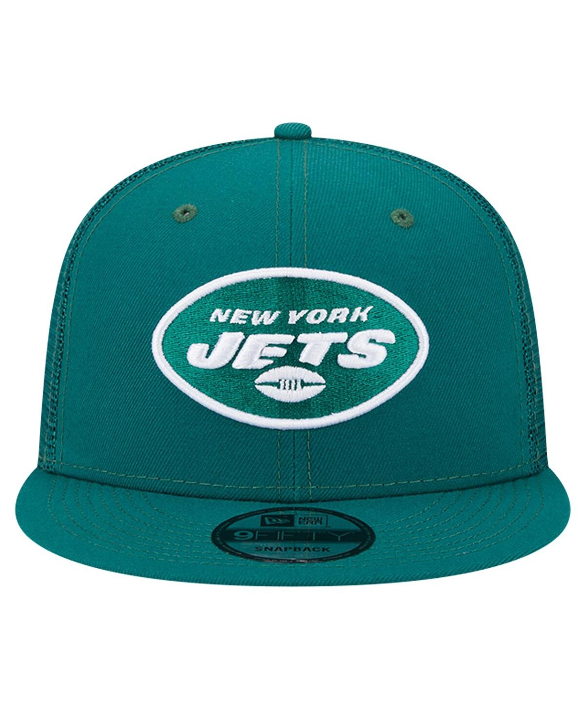 New Era Men'sNew York Jets Main Trucker 9Fifty Snapback Hat - Green