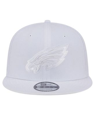 Men's Philadelphia Eagles Main White on White 9Fifty Snapback Hat