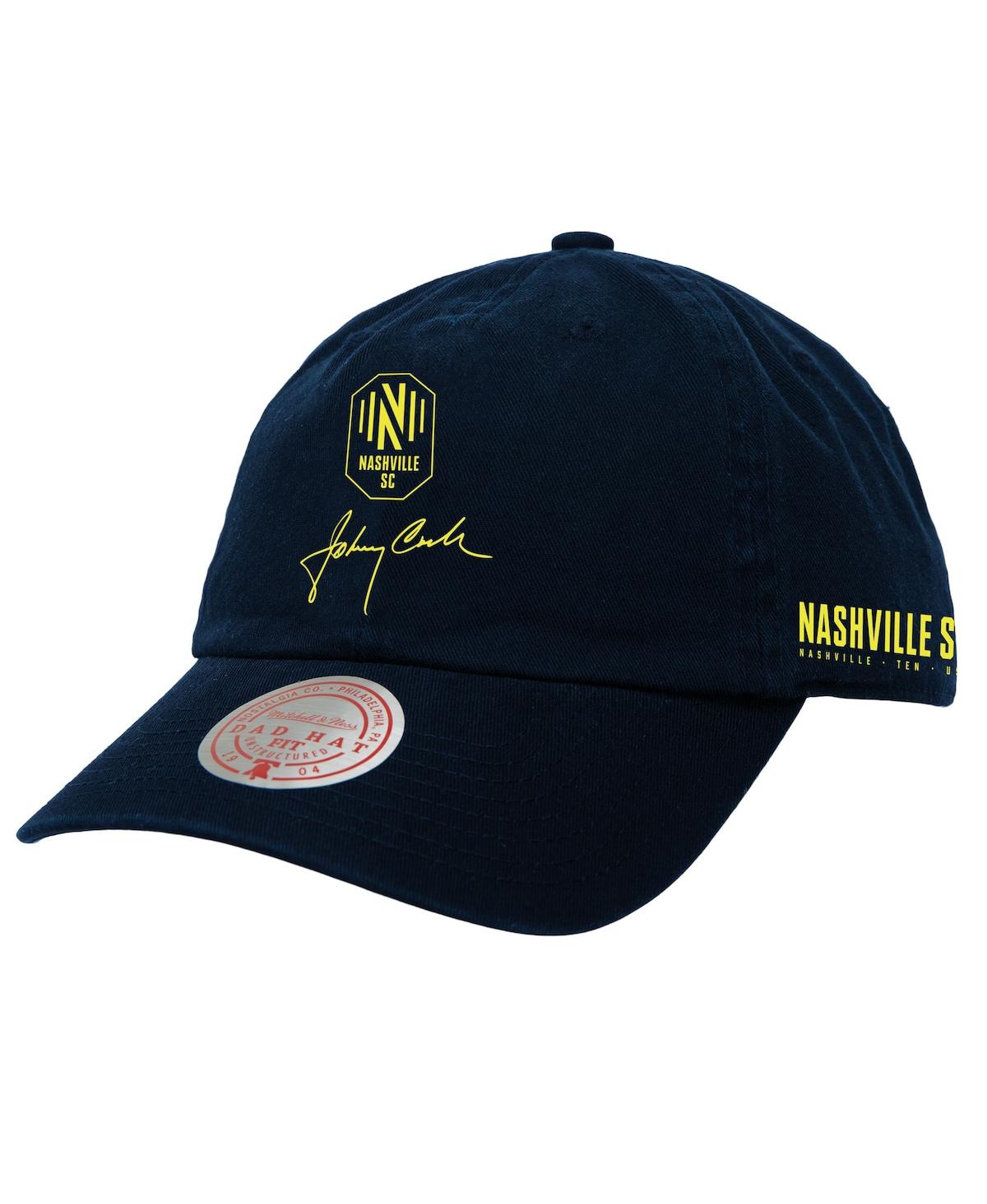 Mitchell Ness Men's Navy Nashville Sc x Johnny Cash Adjustable Dad Hat - Navy
