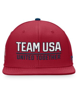 Branded Men's Red Team USA Snapback Hat