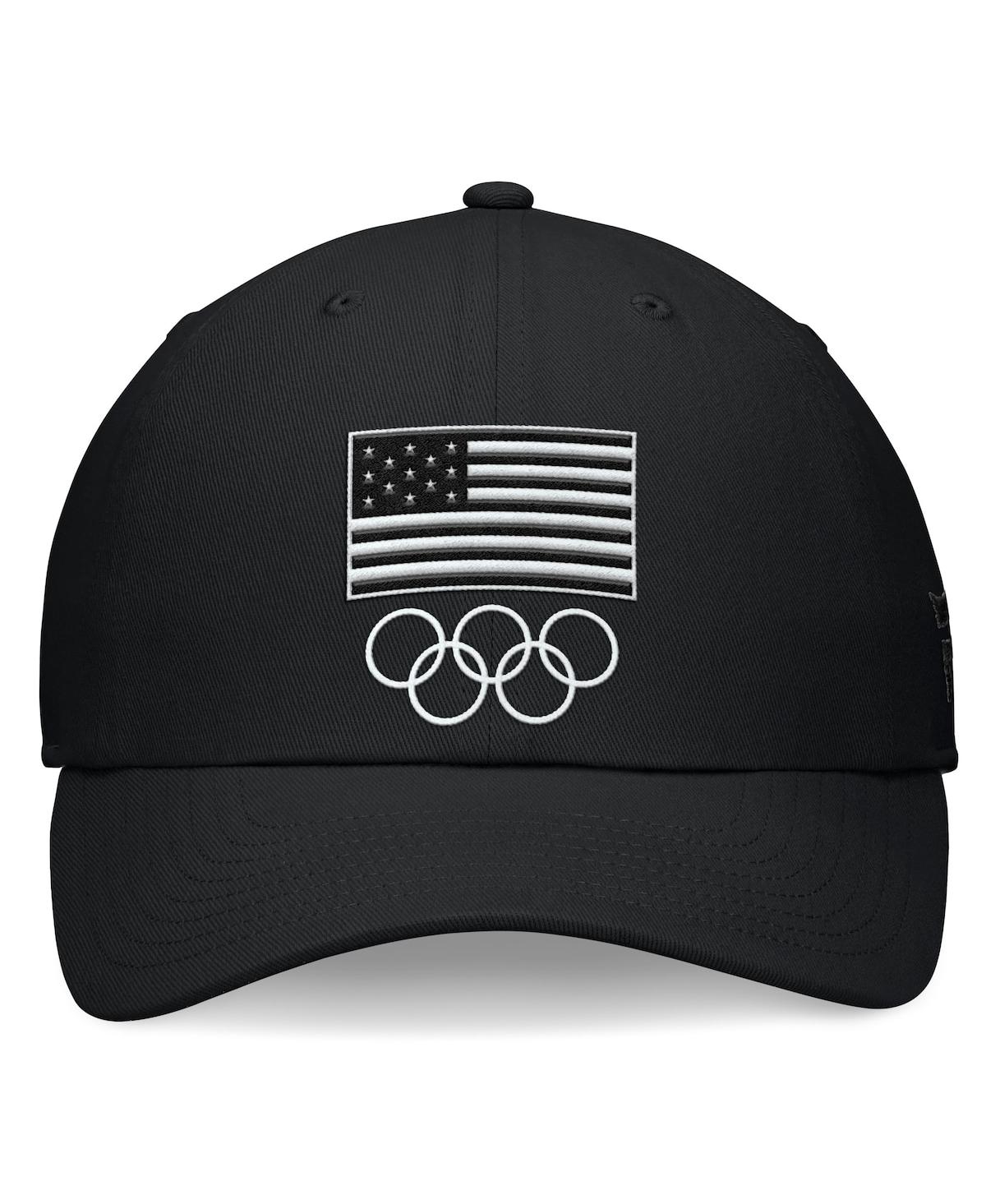 Shop Fanatics Branded Men's Black Team Usa Blackout Adjustable Hat