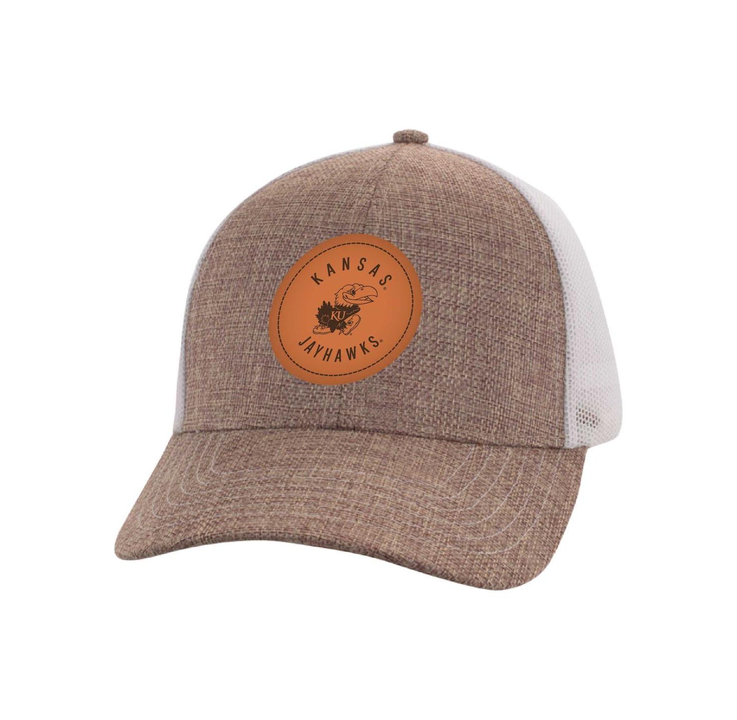 Men's Tan/White Kansas Jayhawks Pregame Adjustable Hat