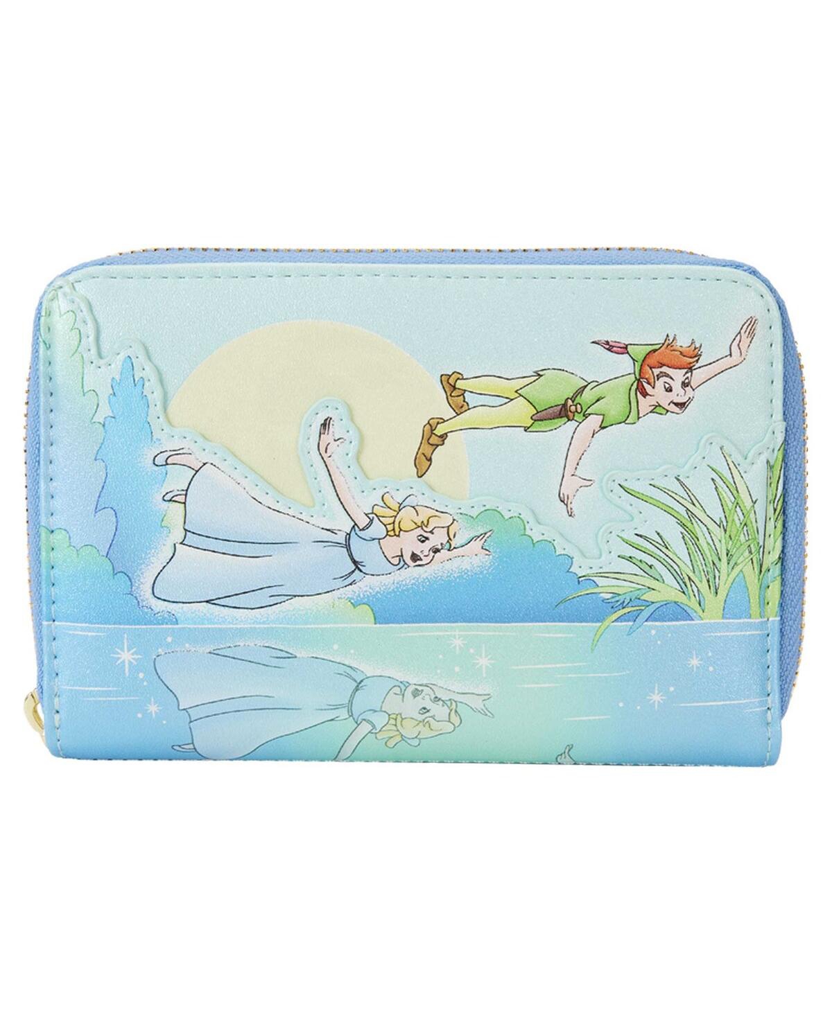 Loungefly Peter Pan You Can Fly Glow Zip-Around Wallet