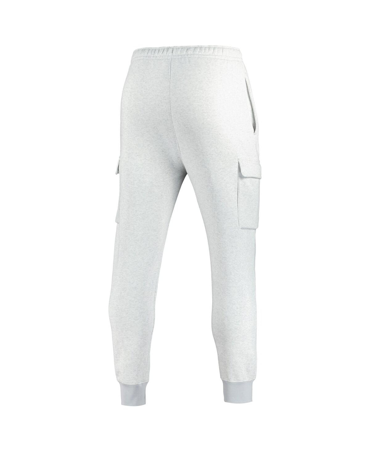 Nike Men's Heather Gray Michigan State Spartans Club Cargo Jogger Pants In Birch,prog