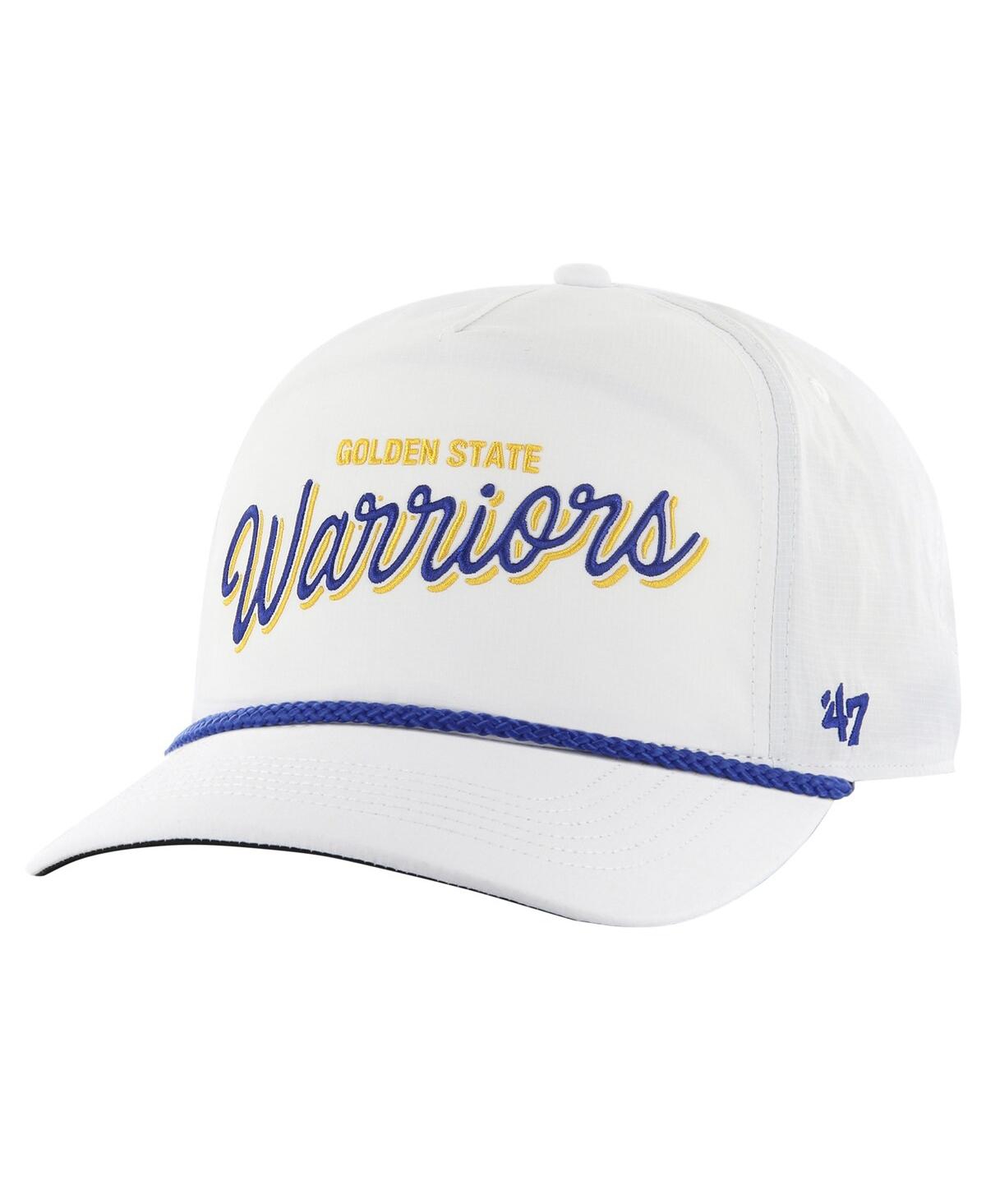 Shop 47 Brand Men's White Golden State Warriors Fairway Hitch Brrr Adjustable Hat