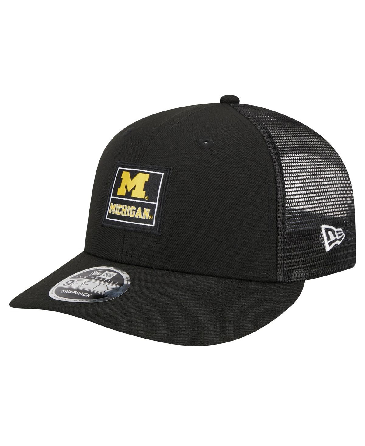 Shop New Era Men's Black Michigan Wolverines Labeled 9fifty Snapback Hat