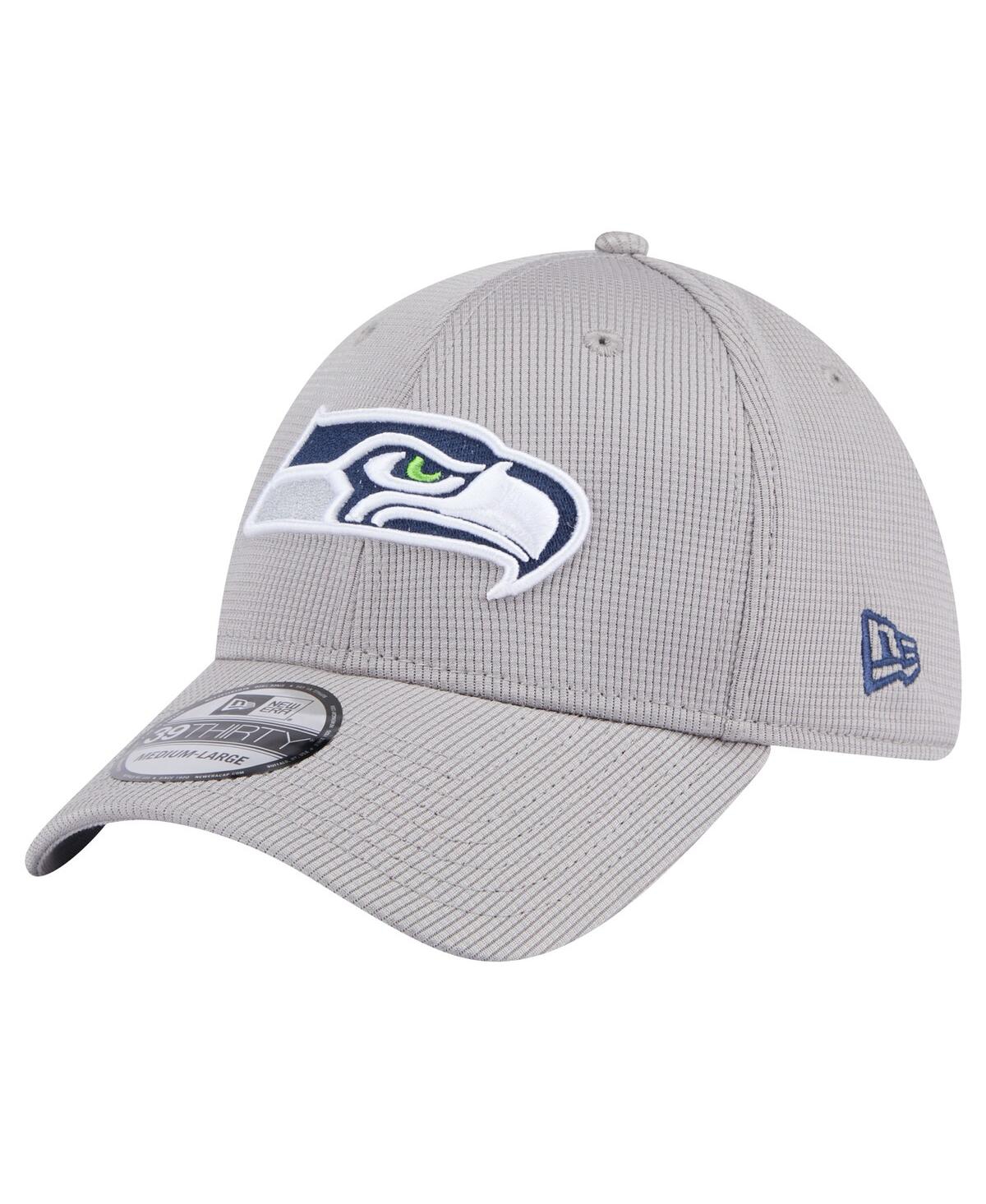 Shop New Era Men's Gray Seattle Seahawks Active 39thirty Flex Hat