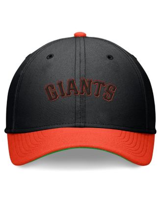 Men's Black/Orange San Francisco Giants Cooperstown Collection Rewind Swooshflex Performance Hat